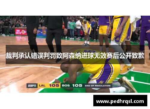 裁判承认错误判罚致阿森纳进球无效赛后公开致歉